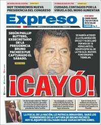 Portada de Expreso (Per&uacute;)