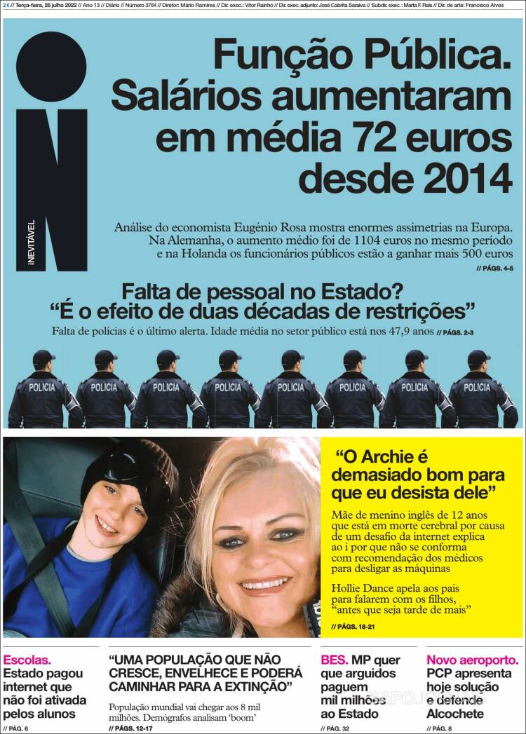 Portada de I - informação (Portugal)