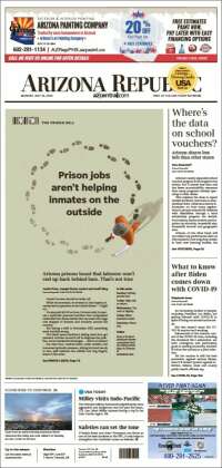 Portada de Arizona Republic News (USA)