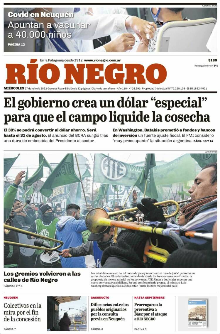 Portada de Rio Negro (Argentina)