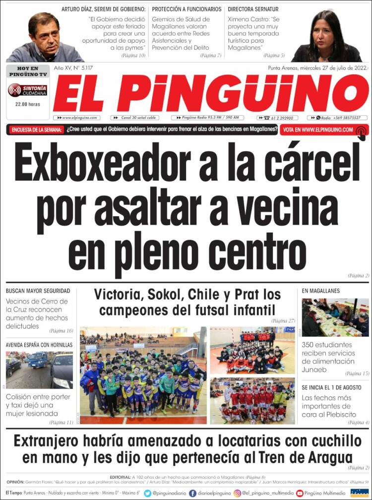 Portada de El Pingüino (Chile)