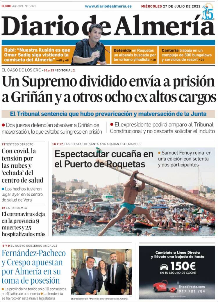Portada de Diario de Almería (Espa&ntilde;a)