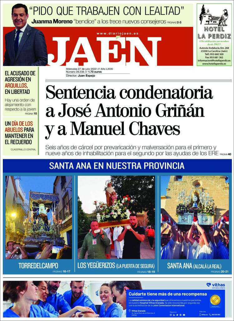 Portada de Diario Jaén (Espa&ntilde;a)