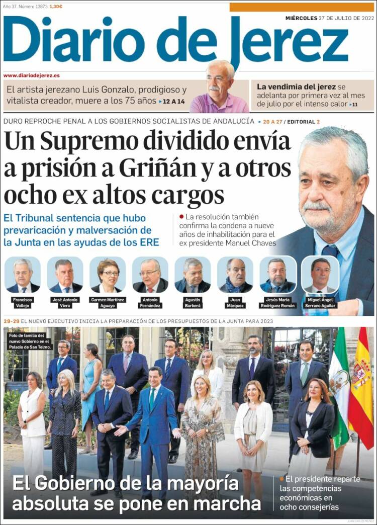 Portada de Diario de Jerez (Espa&ntilde;a)