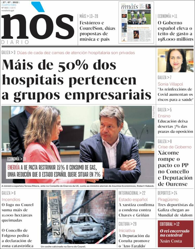 Portada de Nòs Diario (Espa&ntilde;a)