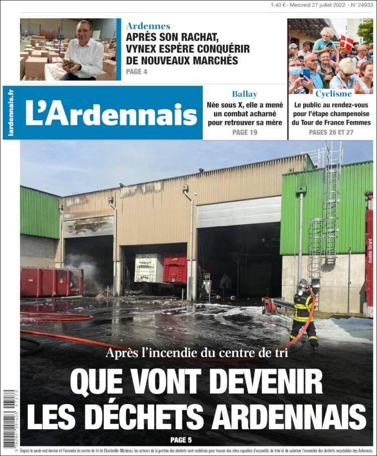Portada de L'Ardenais (France)
