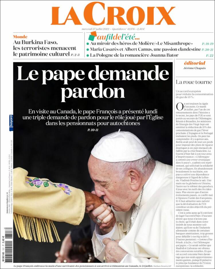 Portada de La Croix (France)