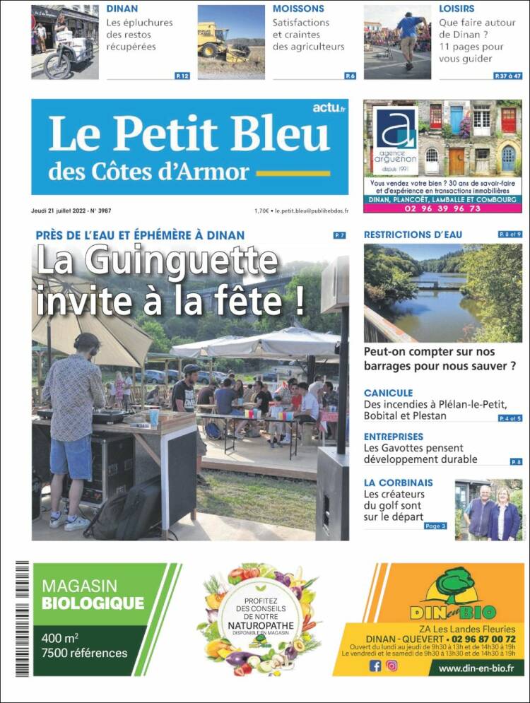 Portada de Le Petit Bleu (France)