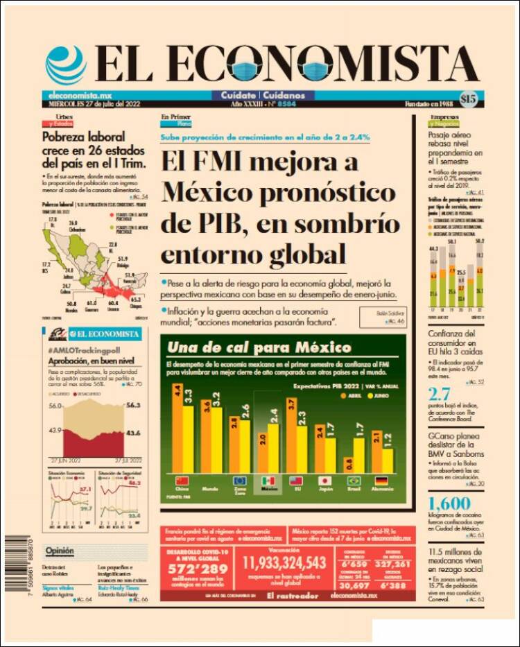 Portada de El Economista (M&eacute;xico)