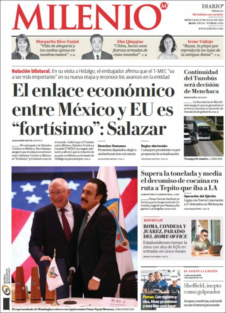 Portada de Milenio de Hidalgo (M&eacute;xico)