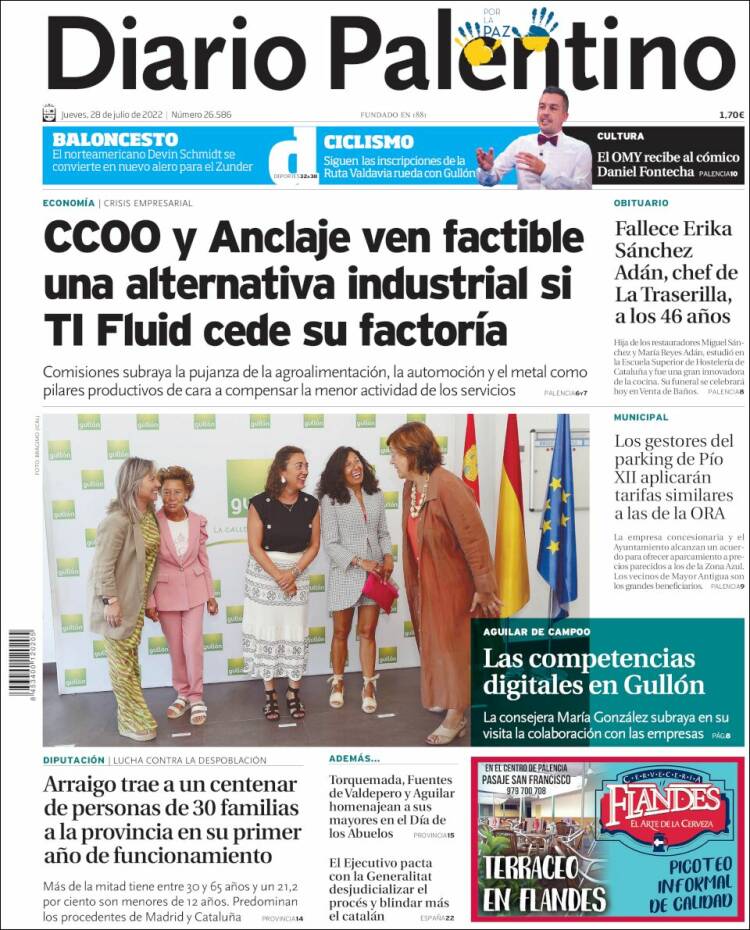 Portada de Diario Palentino (España)