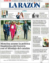 Portada de La Razón (España)