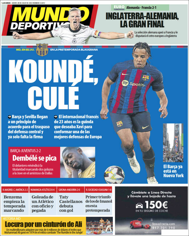 Portada de El Mundo Deportivo (España)