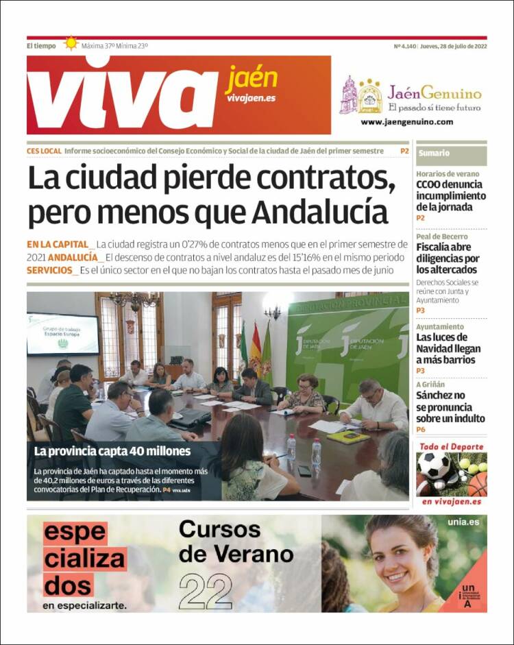 Portada de Viva Jaén (España)