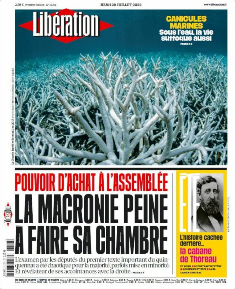Portada de Libération (France)
