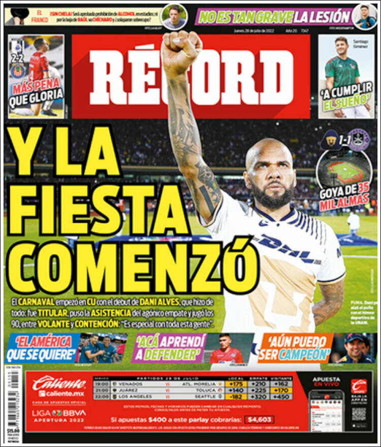 Portada de Record (Mexico)