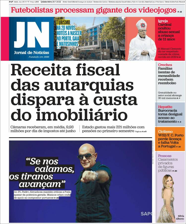 Portada de Jornal de Notícias (Portugal)