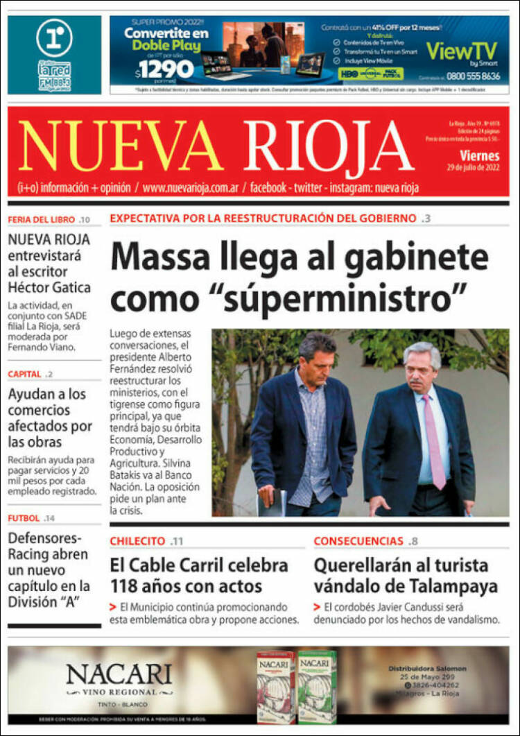Portada de Nueva Rioja (Argentina)