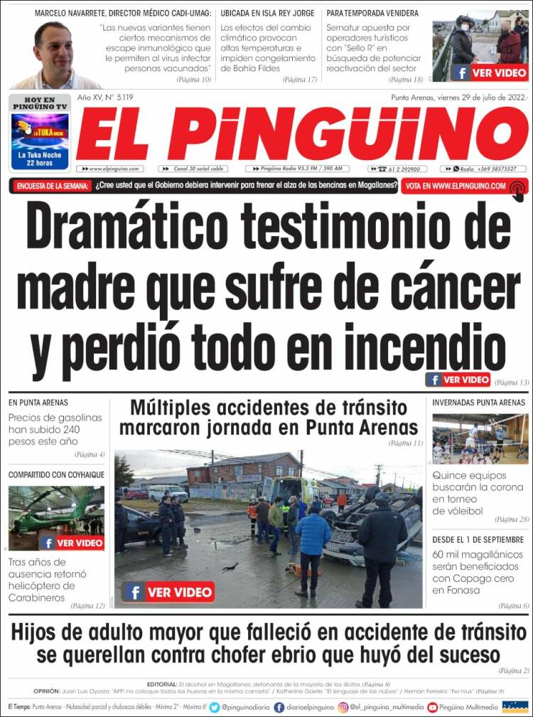Portada de El Pingüino (Chile)