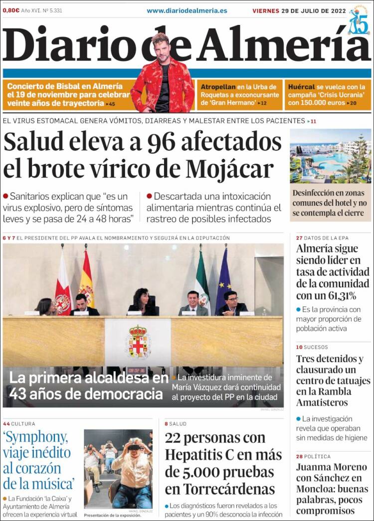 Portada de Diario de Almería (Espa&ntilde;a)