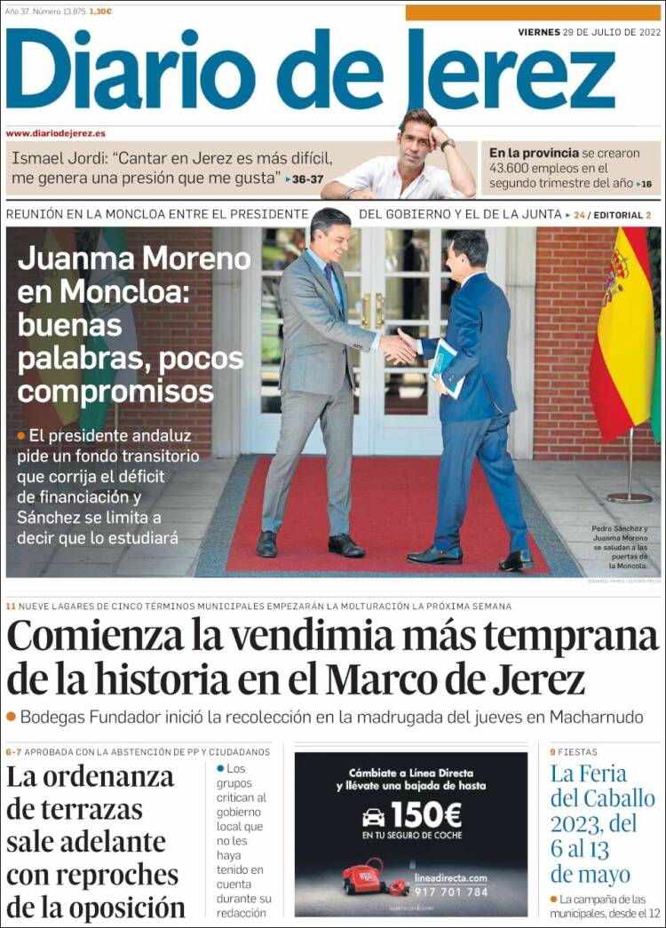 Portada de Diario de Jerez (Espa&ntilde;a)