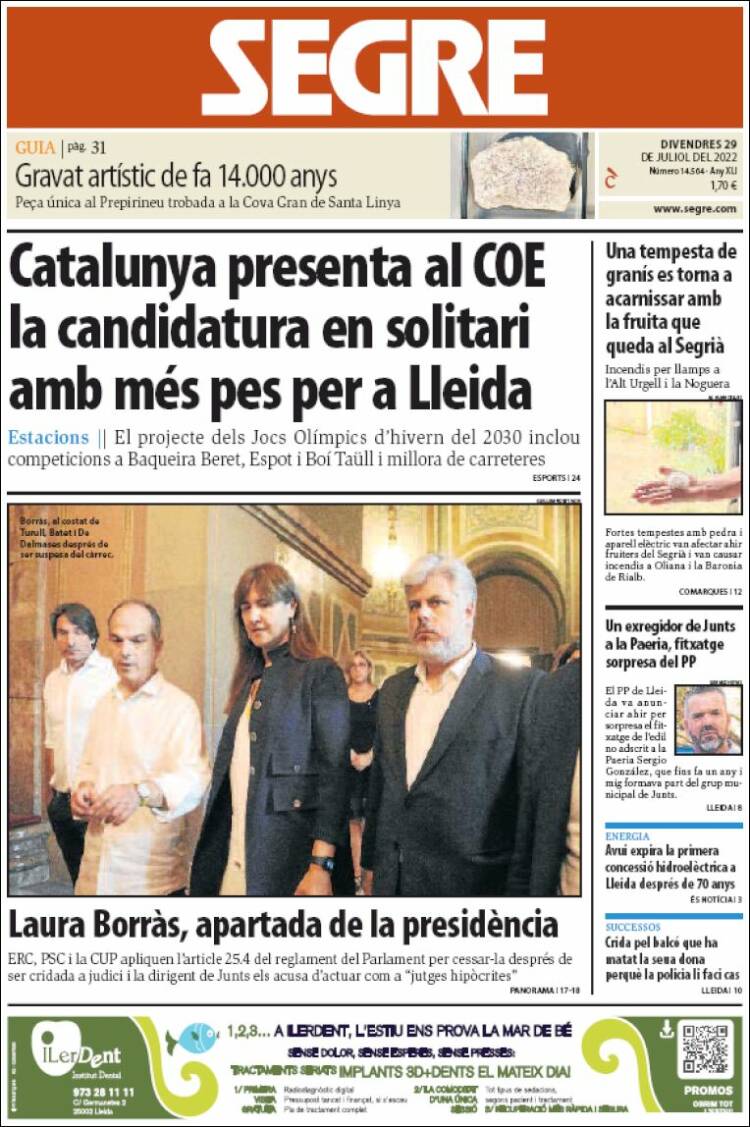 Portada de Segre (Espa&ntilde;a)