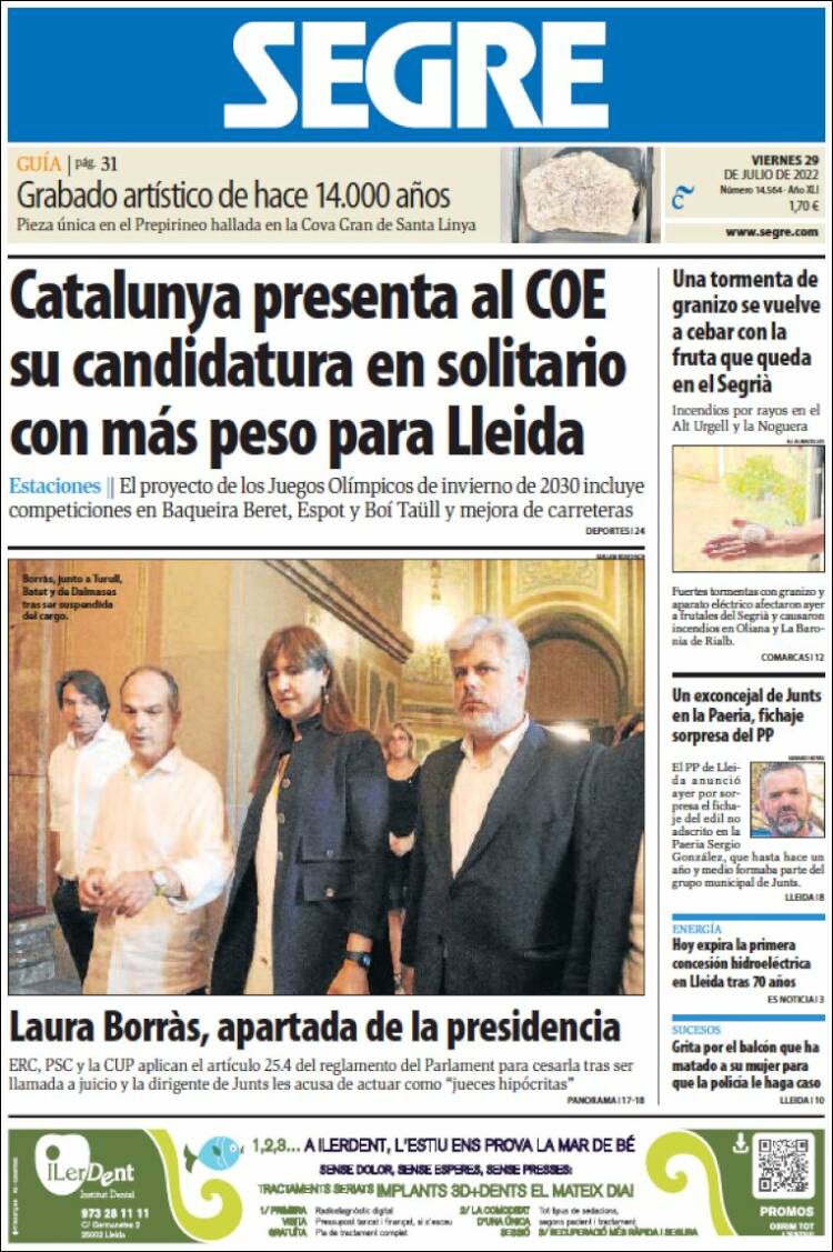 Portada de Segre  (Espa&ntilde;a)