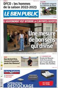 Portada de Le Bien Public (Francia)