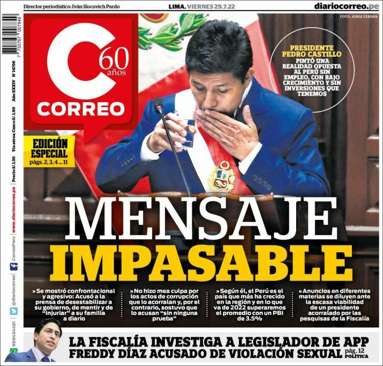 Portada de Diario Correo (Per&uacute;)