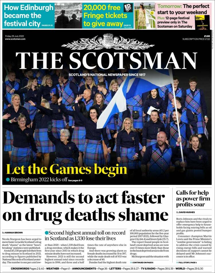 Portada de The Scotsman (United Kingdom)