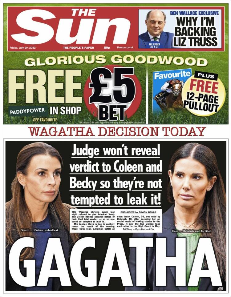 Portada de The Sun (United Kingdom)