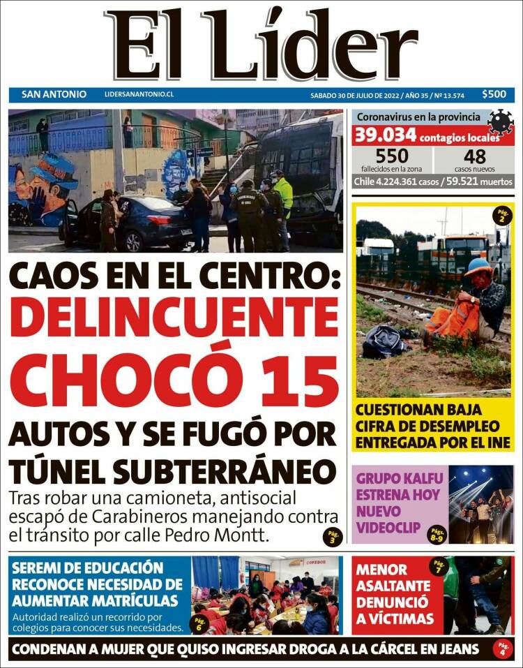 Portada de Lider de San Antonio (Chile)