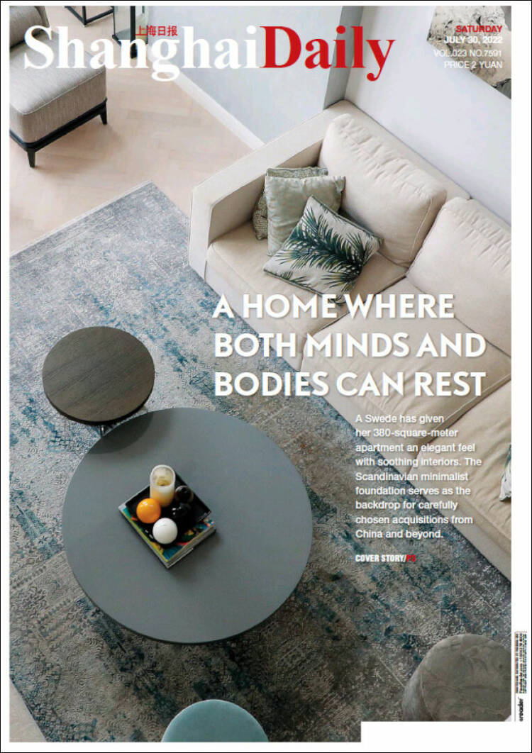 Portada de Shanghai Daily (China)