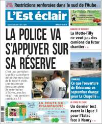 Portada de L'Est Eclair (Francia)