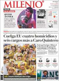 Portada de Milenio - Jalisco (M&eacute;xico)