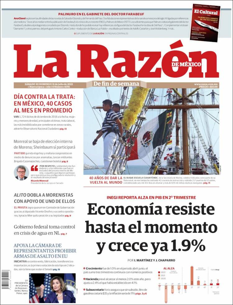 Portada de La Razón (M&eacute;xico)