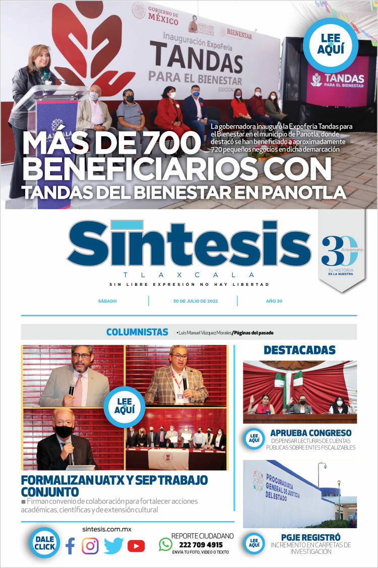 Portada de Síntesis de Tlaxcala (M&eacute;xico)