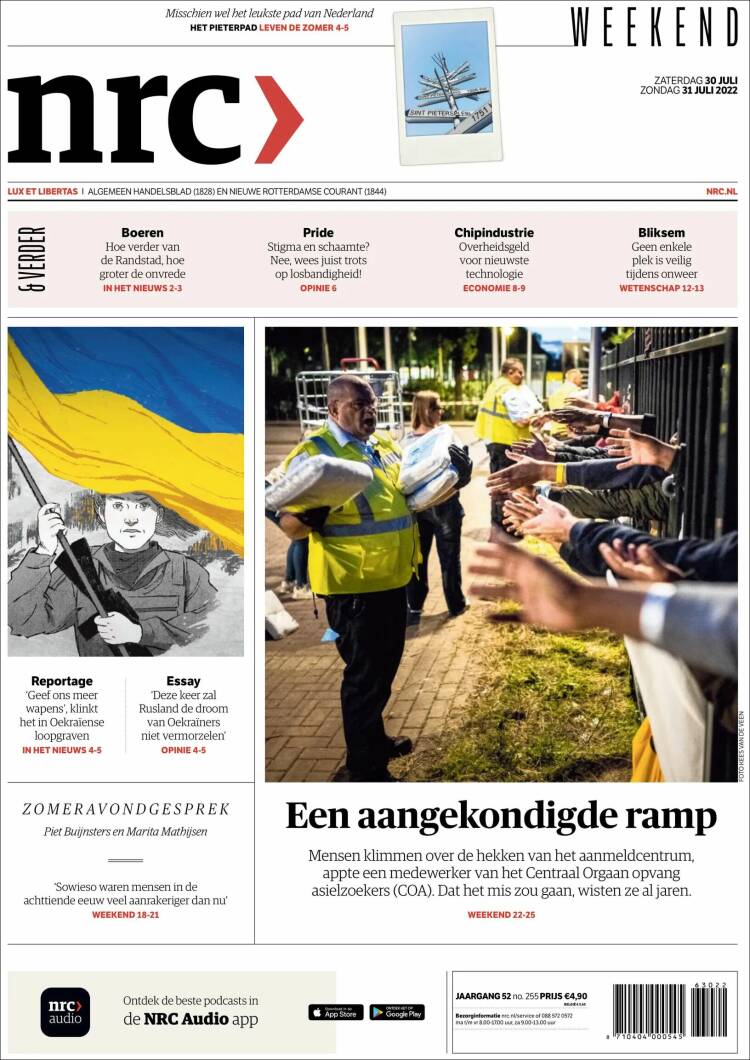 Portada de NRC Handelsblad (Pa&iacute;ses Bajos)