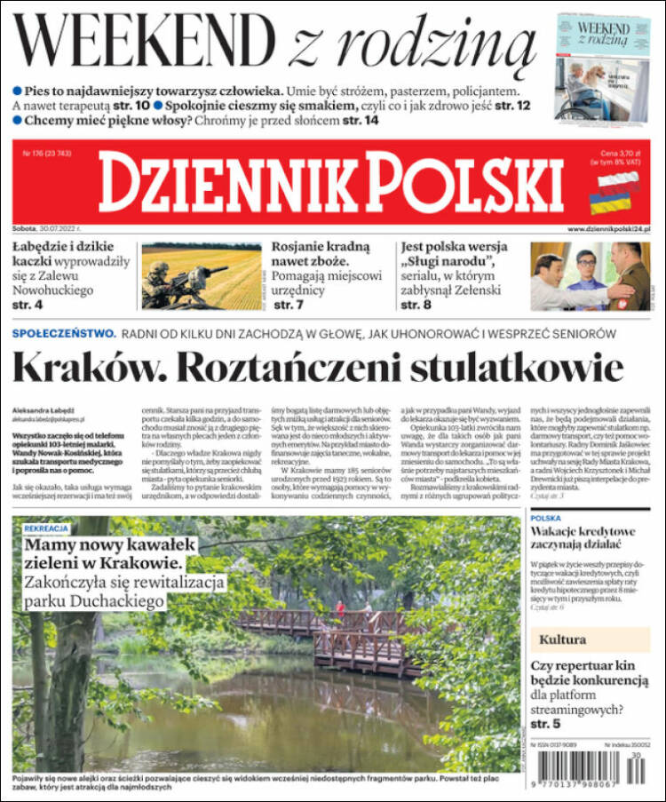 Portada de Dziennik (Polonia)