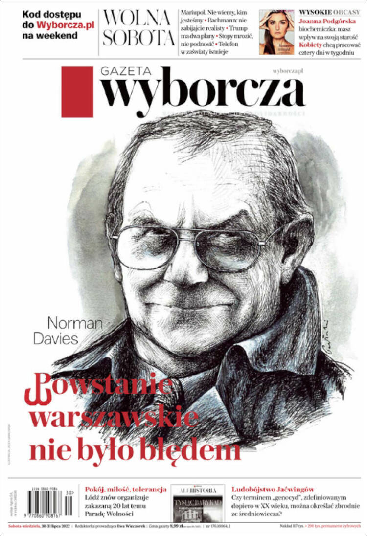 Portada de Gazeta Wyborcza (Polonia)