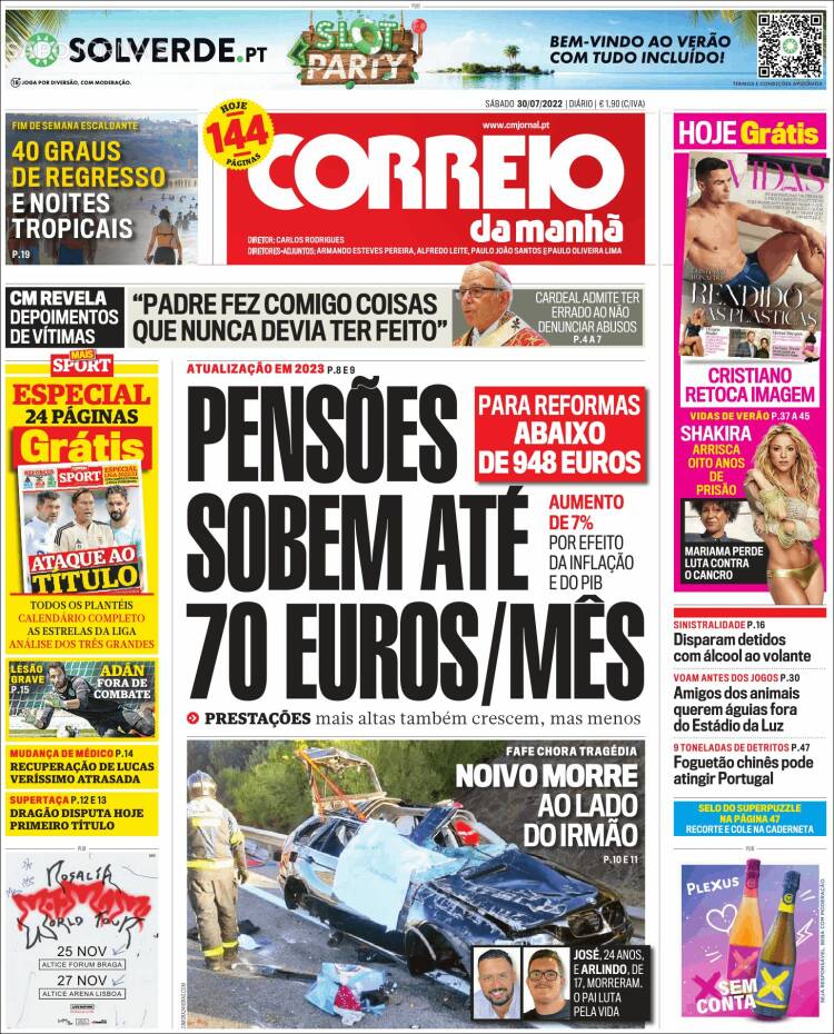 Portada de Correio da Manhã (Portugal)