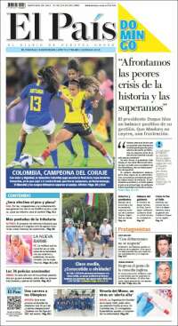 Portada de El País - Cali (Colombia)