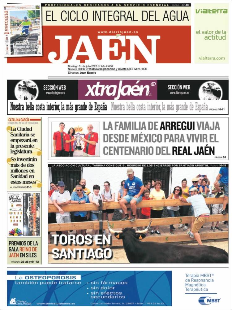 Portada de Diario Jaén (España)