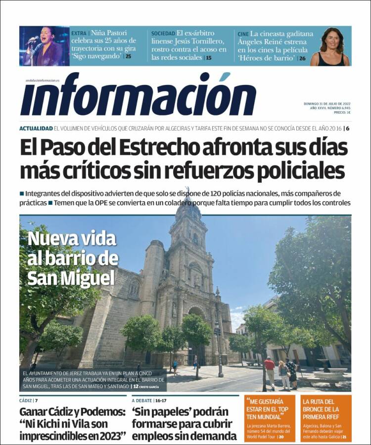 Portada de Información - Cadiz (España)