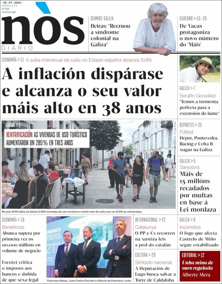 Portada de Nòs Diario (España)