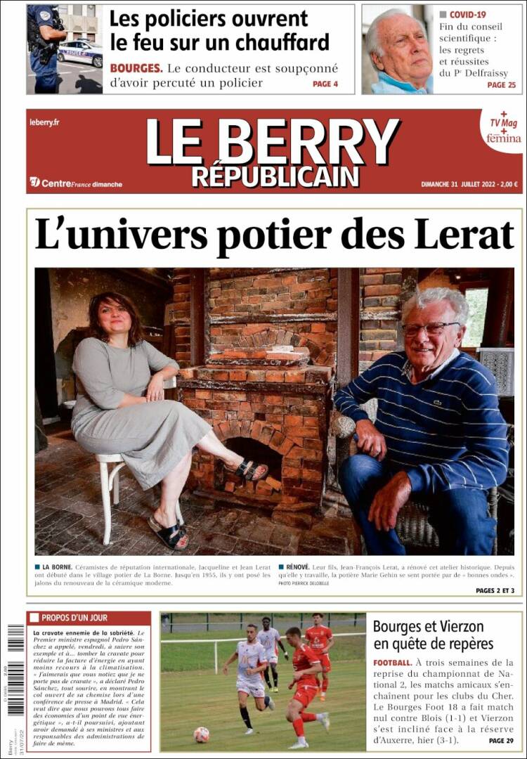 Portada de Berry Republicain (Francia)