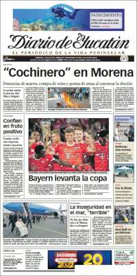 Portada de Diario de Yucatán (Mexique)