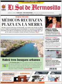 Portada de El Sol de Hermosillo (México)