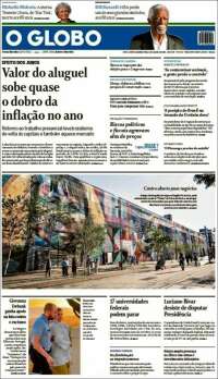 Portada de O Globo (Brésil)