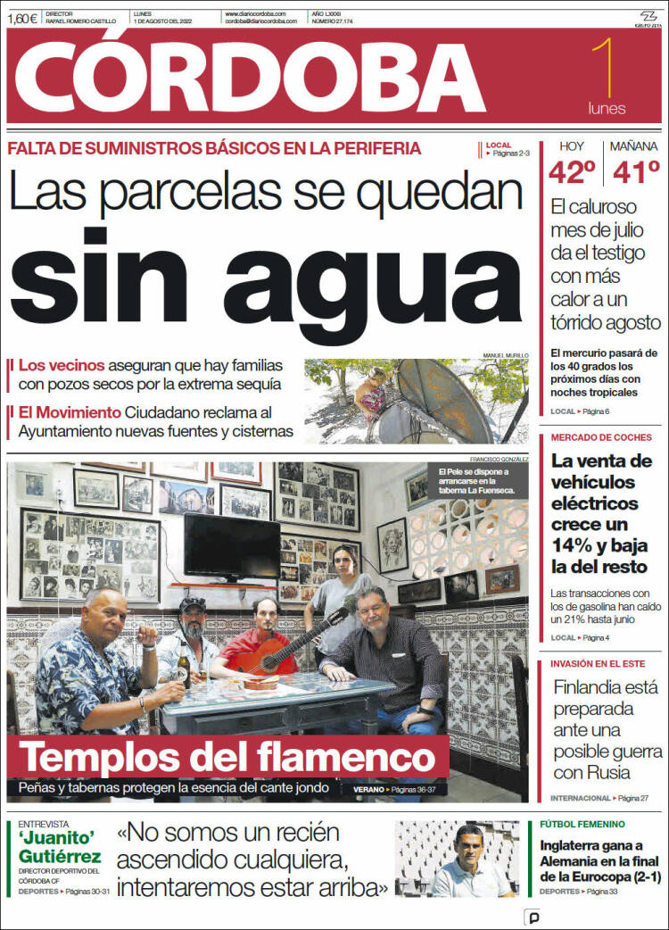 Portada de Diario de Córdoba (España)